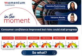Consumer confidence improved but risks could stall progress