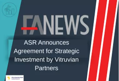ASR Announces Agreement for Strategic Investment by Vitruvian Partners
