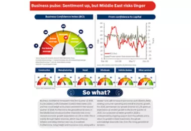 Rising business confidence meets geopolitical risks - Q1 2026 Pulse