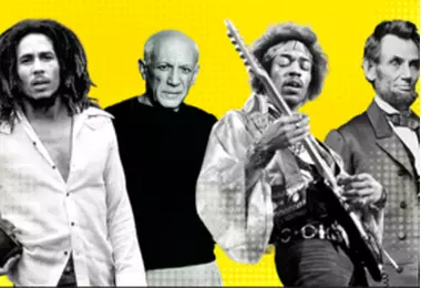 Connecting Bob Marley, Pablo Picasso, Jimi Hendrix & Abraham Lincoln