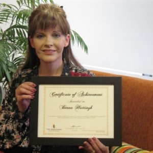 OSTi Award to Berna Hattingh at Centriq  for fair and equitable service at Ukusizana awards