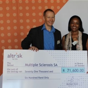 Altrisk Donates to Multiple Sclerosis South Africa