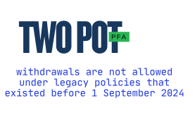 Legacy policies cannot withdraw under Two-Component Retirement System